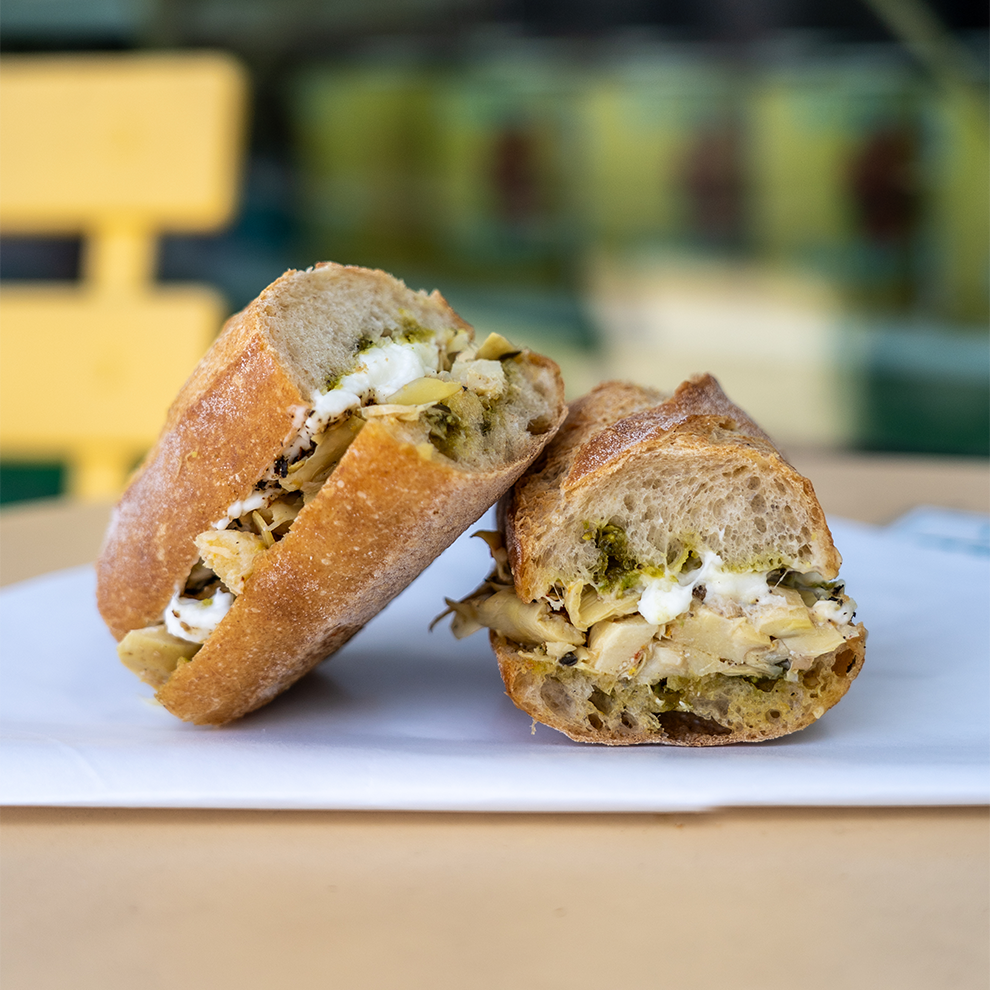 Ferrazzani's artichoke sandwich