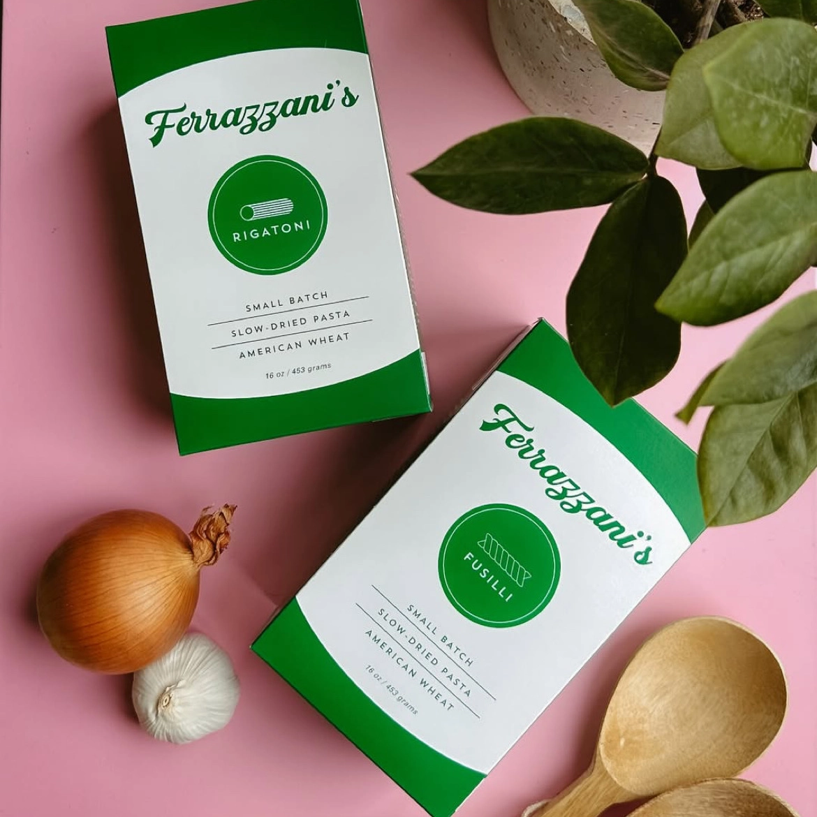 Ferrazzani's dried pasta — available for nationwide shipping